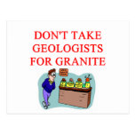 geologist joke postcard