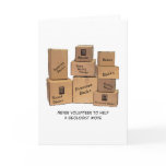 Geologist Moving Humour Card