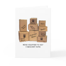Geologist Moving Humour Card