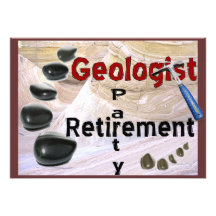 Geologist Retirement Party Invitations