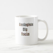 Geologists dig rocks coffee mug