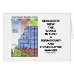 Geologists View World Sedimentary Stratigraphic