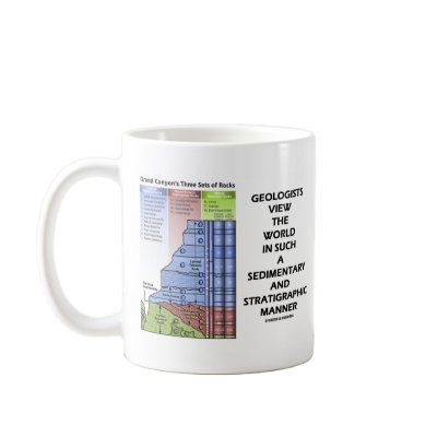 Geologists View World Sedimentary Stratigraphic Coffee Mugs by wordsunwords