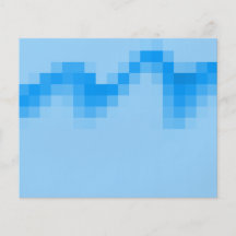 Geometric Abstract Design in Cool Blues. Flyer Design