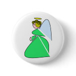 Geometric Angel Pinback Buttons