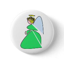 Geometric Angel Pinback Buttons