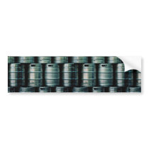 Geometric beer barrels, Czech Republic Bumper Stickers