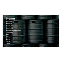 Geometric beer barrels, Czech Republic Business Card Templates