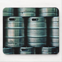 Geometric beer barrels, Czech Republic Mouse Pads