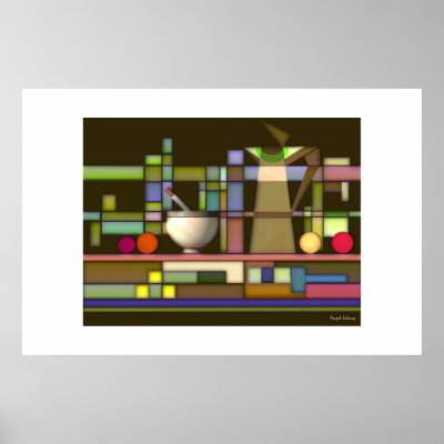 Geometric Composition Print by Estevez