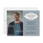 Geometric Medallion Graduation Invitation