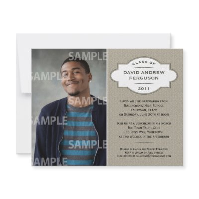 Geometric Medallion Graduation Invitation by starstreamdesign