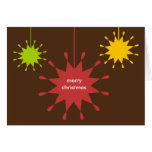 Geometric ornament Christmas holiday business logo Greeting Card