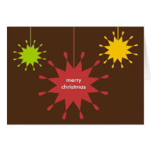 Geometric ornament Christmas holiday business logo Greeting Card