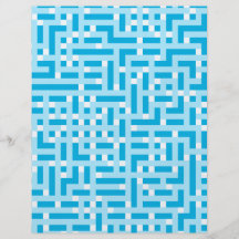Geometric Pattern in Turquoise. Flyer Design