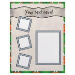 Geometric Patterns  Scrapbook Pages - Letterhead Template