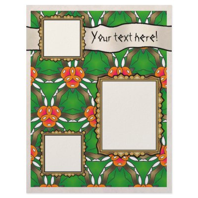 Geometric Patterns  Scrapbook Pages - Customized Letterhead by ArtbyJean