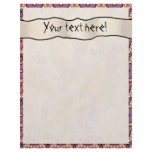 Geometric Patterns  Scrapbook Pages - Maroon-001 Letterhead Template