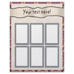 Geometric Patterns  Scrapbook Pages - Maroon-001 Letterhead