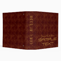 Geometric Red Grunge Binder