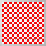 Geometric Squares and Rectangles Pattern Posters