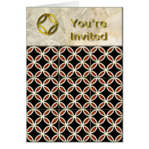 Geometric Tiles  Invite Card