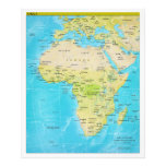 Geopolitical Regional Map of Africa Art Photo