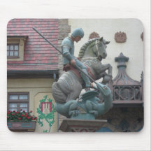 George and the Dragon Mouse Pad