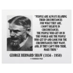 George B. Shaw I Don't Believe In Circumstances letterhead