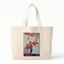 George Barbier "L'Oiseau Volage" 1914 Canvas Bag