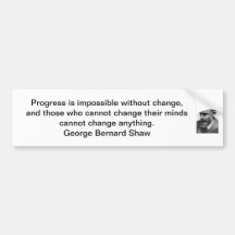 George Bernard Shaw-Bumper Sticker