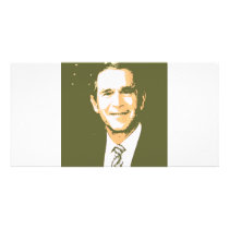 George Bush Pop Art Photo Greeting Card