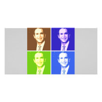 George Bush Pop Art Photo Card