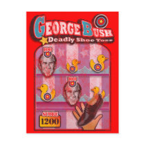 George Bush - Shoe Throw Attack! Postcards