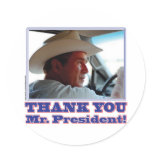 George Bush/Thank you! Sticker