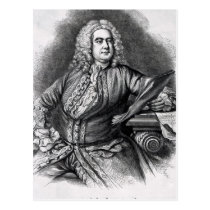 George Frederick Handel, 1749 postcards