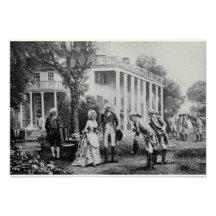 George & Martha, Mount Vernon Invitation/Note Card