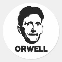 George Orwell Autocollants Ronds