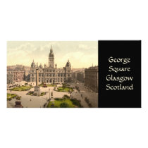 George Square, Glasgow, Scotland Photo Card Template