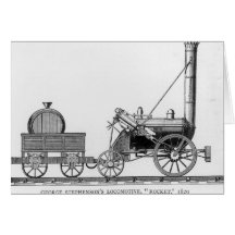 George Stephenson's Locomotive, 'Rocket', 1829 Greeting Cards