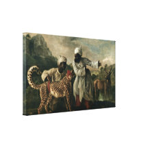 George Stubbs - Gimcrack with a groom Stretched Canvas Print