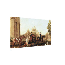George Stubbs - Southill leave Hunters Stretched Canvas Prints