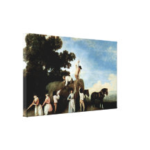 George Stubbs - When haymaking Canvas Prints