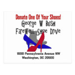George W Bush Farewell Shoe Drive Postcards
