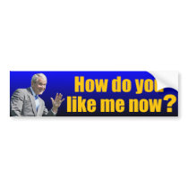 George W. Bush: How do you like me now? Bumper Stickers