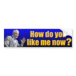 George W. Bush: How do you like me now? bumper stickers
