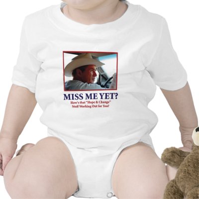George W Bush - Miss Me Yet T-shirt by knudsonstudios