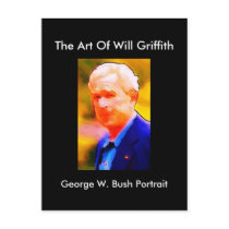 GEORGE W. BUSH PORTRAIT POSTCARD