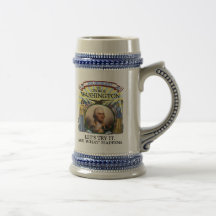 George Washington 1789 Election Stein Mug