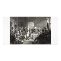 George Washington and His Generals collector card Customized Photo Card